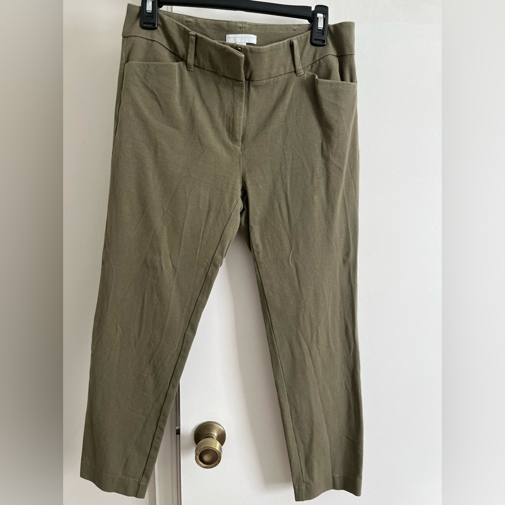 New York and Company Olive Green Stretch pants sz10